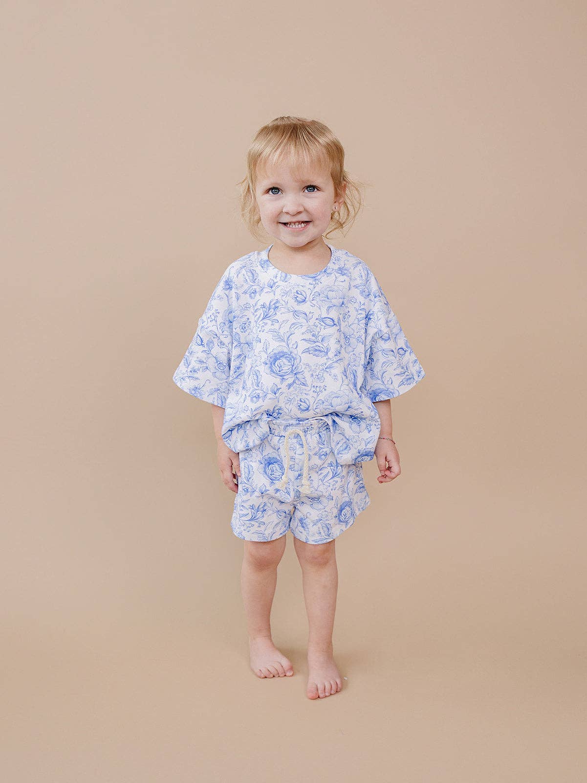 Shorts Set | Blue Flowers: 18-24M