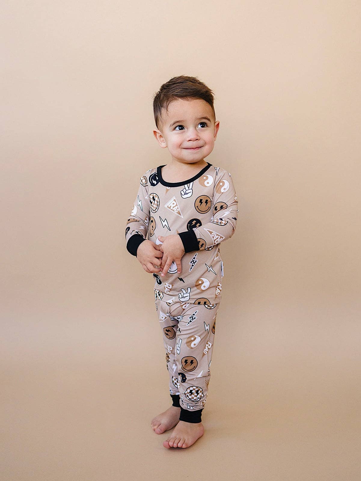 Bamboo Two Piece Set | Latte Rad Vibes: 18-24M