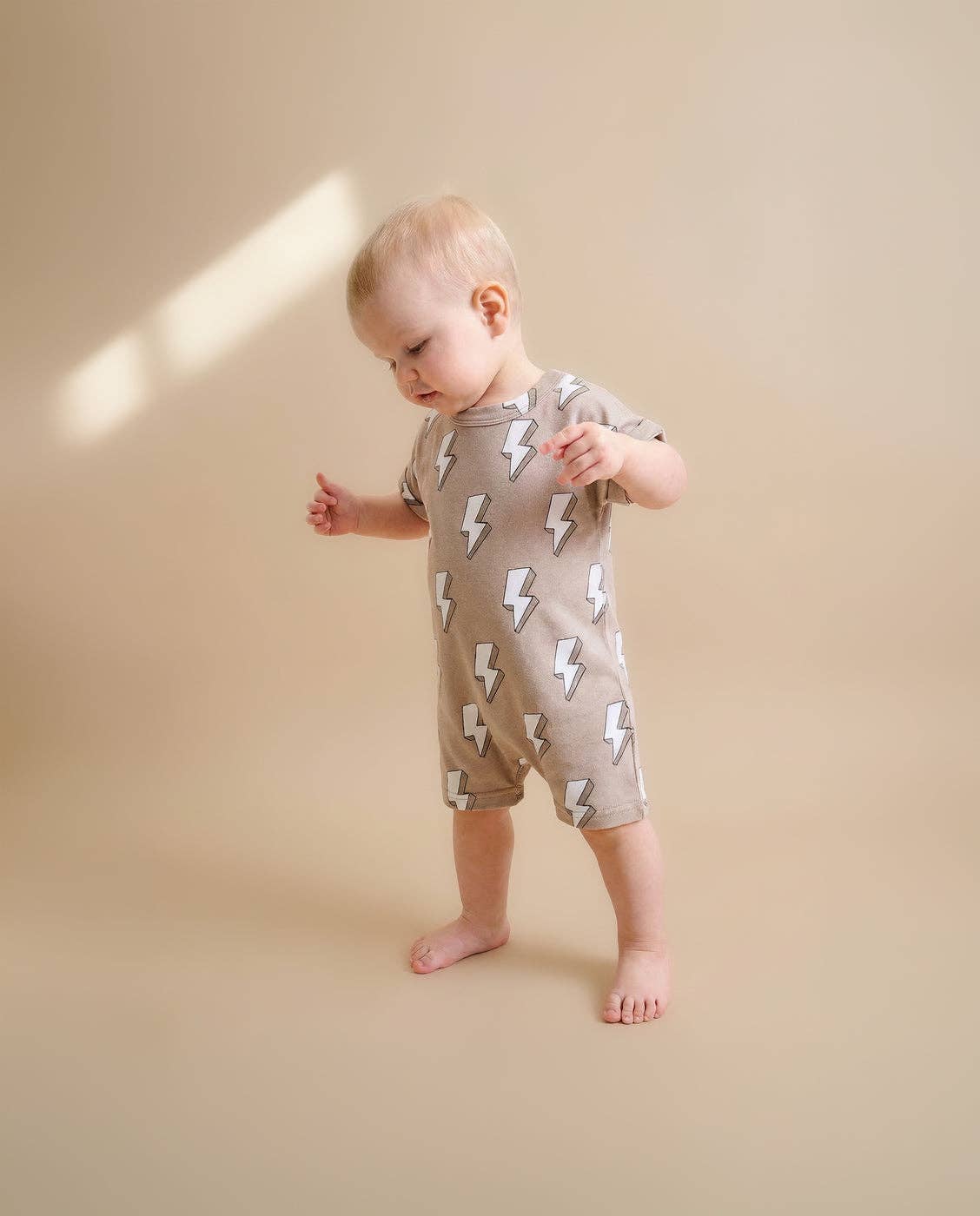 Cotton Romper | Electric Beige: 18-24M