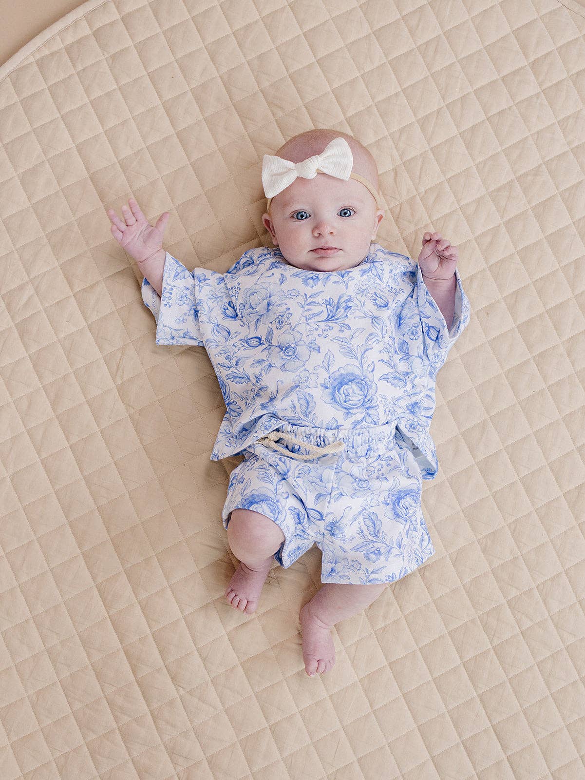 Shorts Set | Blue Flowers: 18-24M