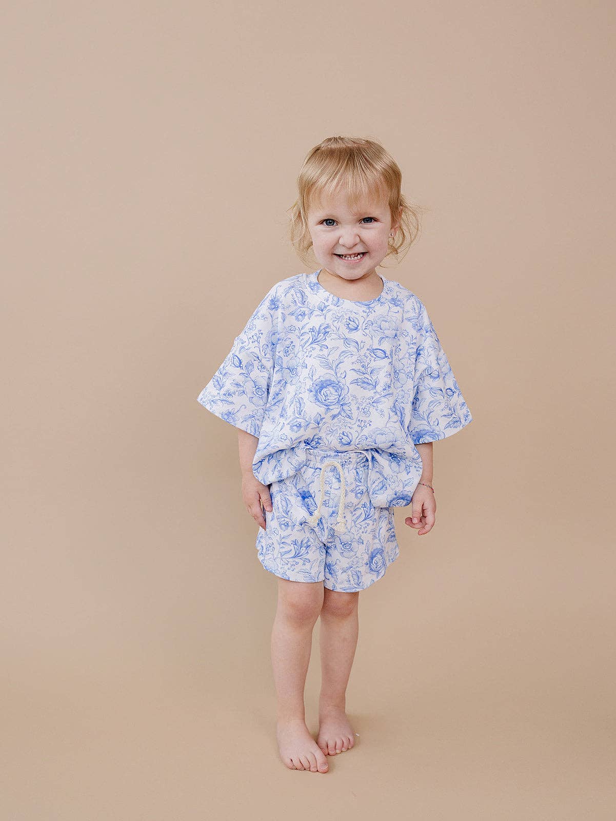 Shorts Set | Blue Flowers: 18-24M