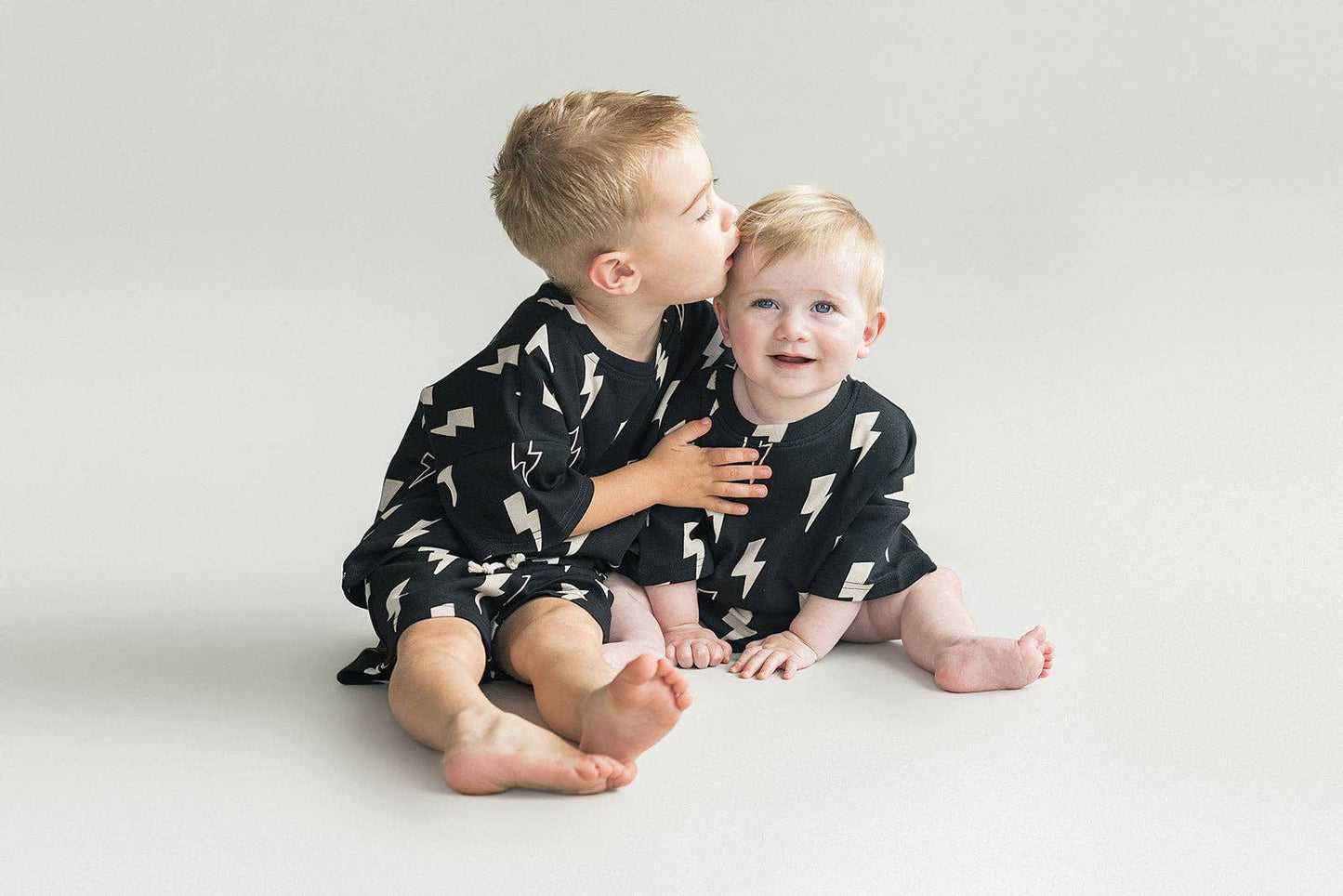 Shorts Set | Black Bolts: 18-24M