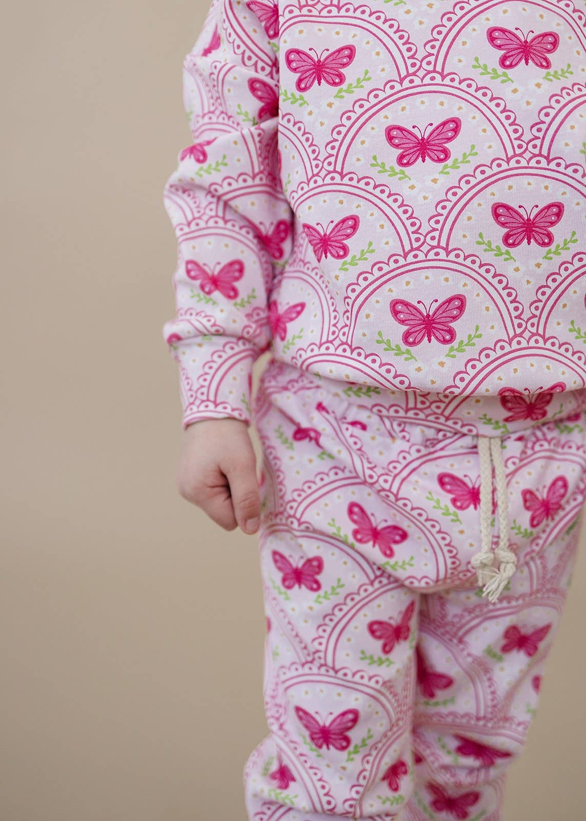 Jogger Set | Pink Butterfly: 12-18M