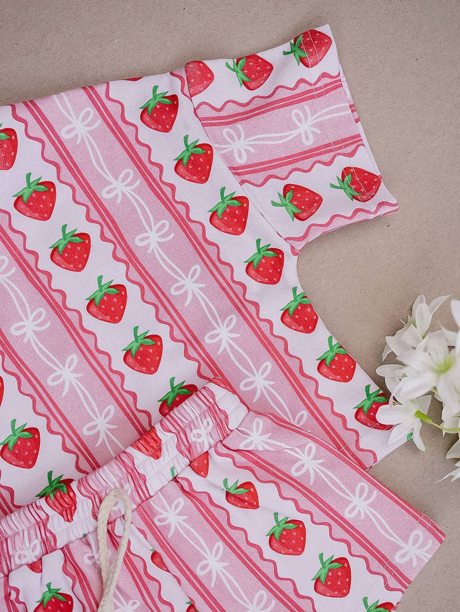 Shorts Set | Strawberry: 2T