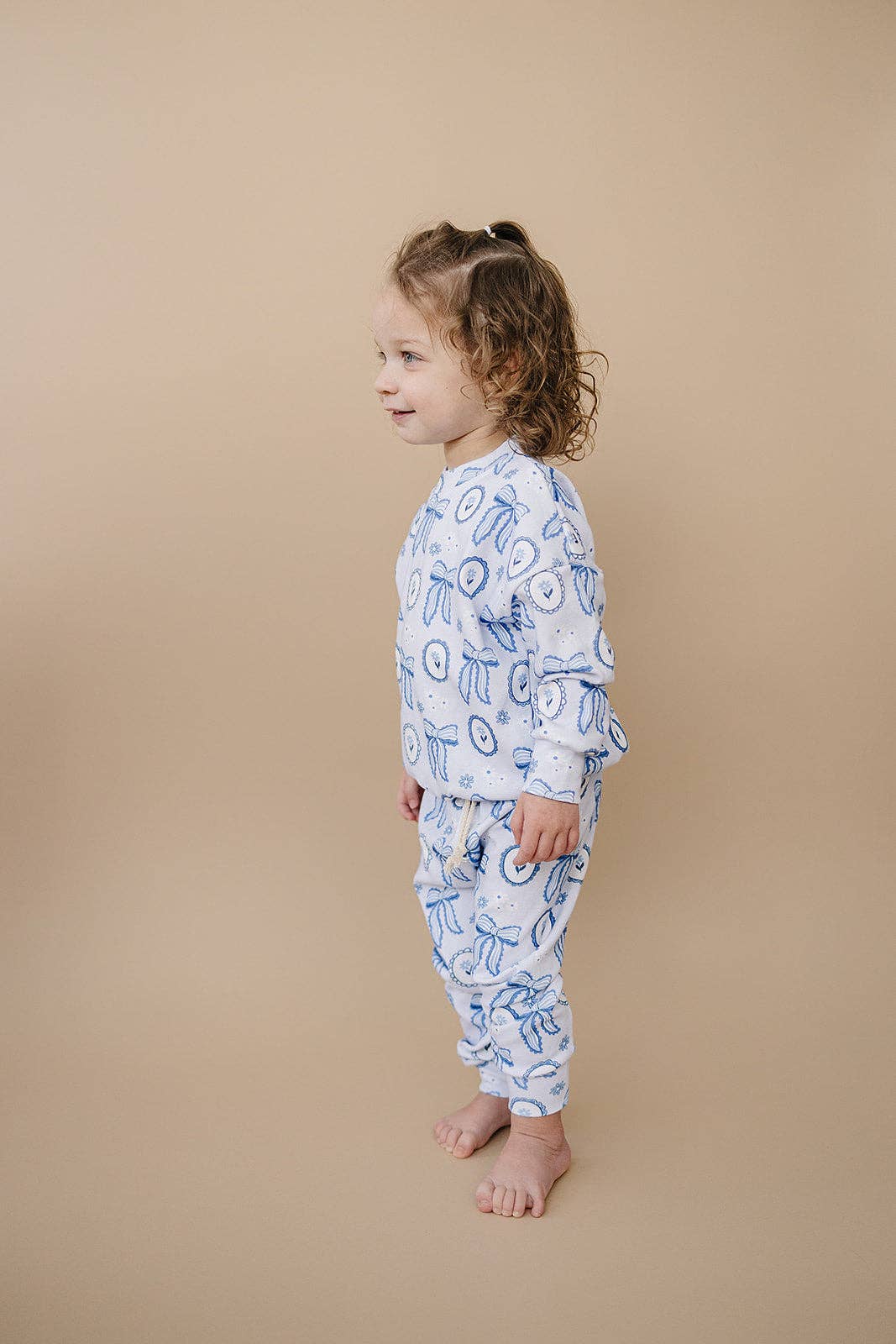 Jogger Set | Blue Bow: 2T