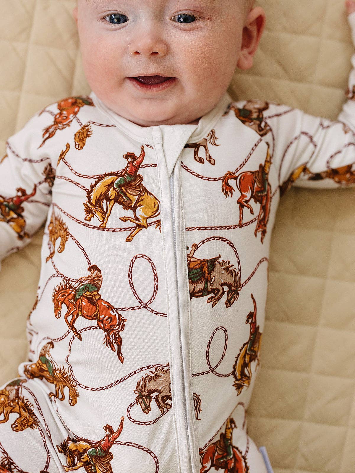 Bamboo Zip Romper | Rodeo Club: 12-18M