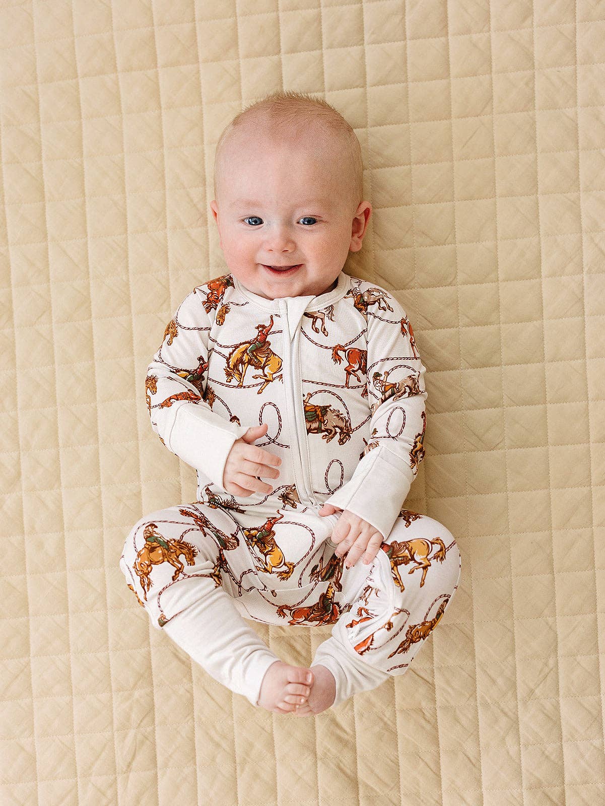 Bamboo Zip Romper | Rodeo Club: 12-18M