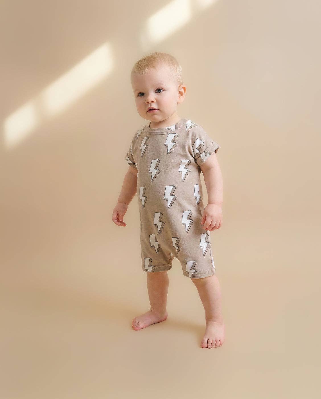 Cotton Romper | Electric Beige: 18-24M
