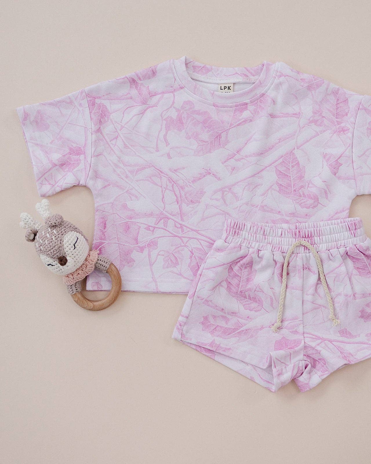 Shorts Set | Pink Camo: 6-12M