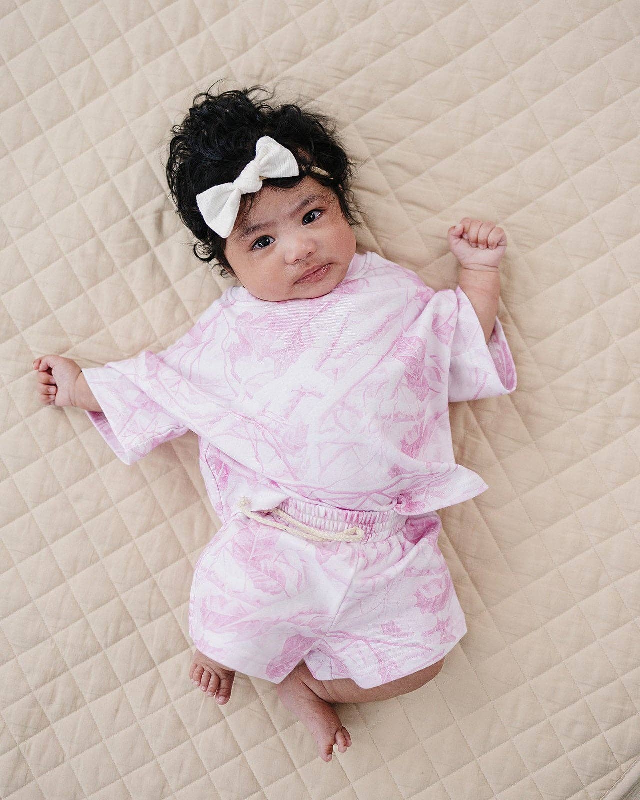 Shorts Set | Pink Camo: 3-6M