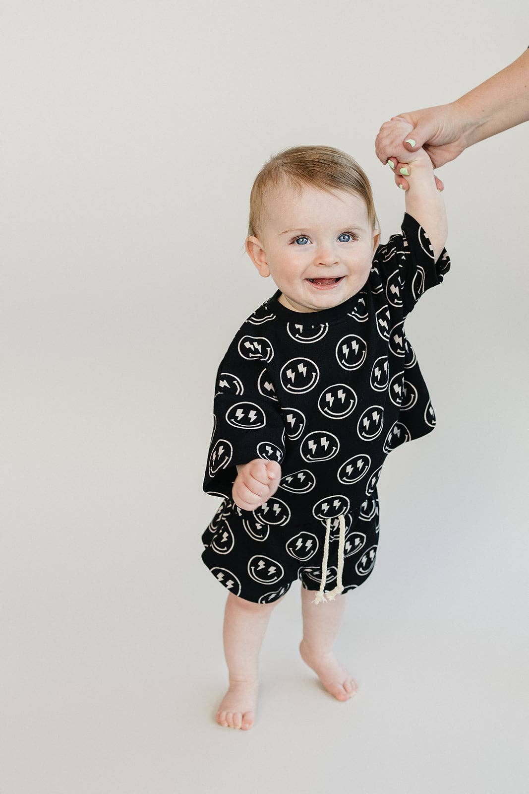 Shorts Set | Electric Smiley: 3T
